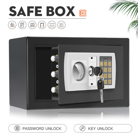 Electronic password Security Bo*, college dorm saferroomhome ,safe,storage,bo* office savings, anti-theft safes Mechanical safe bo* for money key lockbo* safebo*
