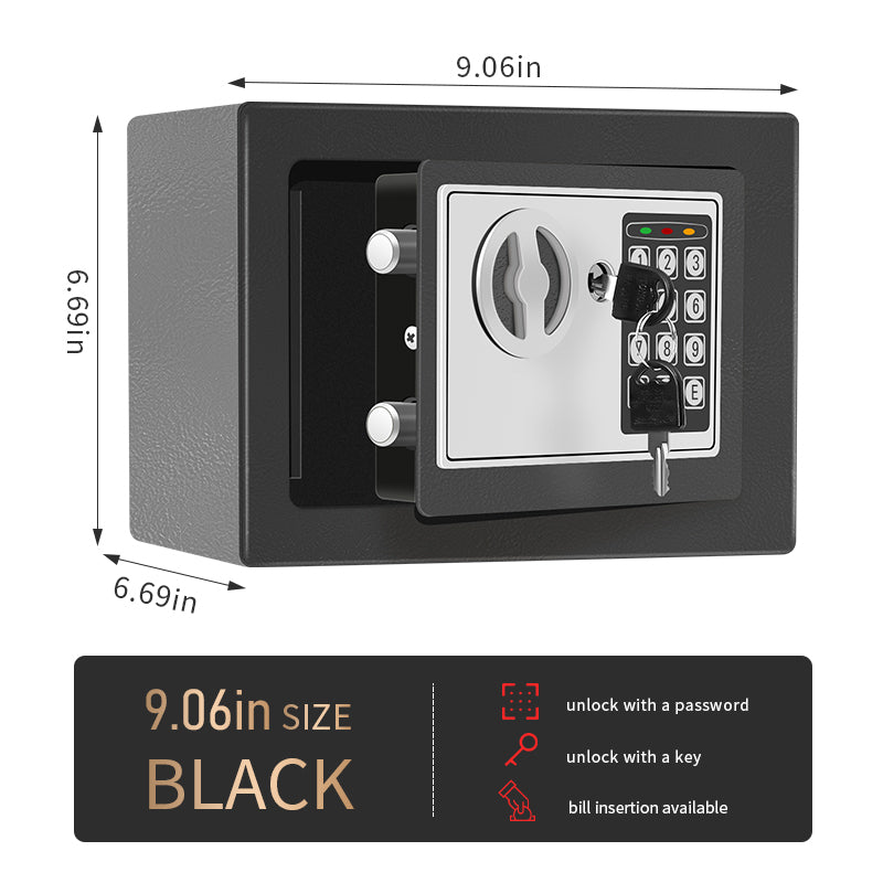 Electronic password Security Bo*， college dorm saferroomhome ，safe,storage,bo* office savings, anti-theft safes Mechanical safe bo* for money key lockbo* safebo*