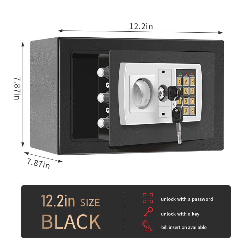 Electronic password Security Bo*， college dorm saferroomhome ，safe,storage,bo* office savings, anti-theft safes Mechanical safe bo* for money key lockbo* safebo*