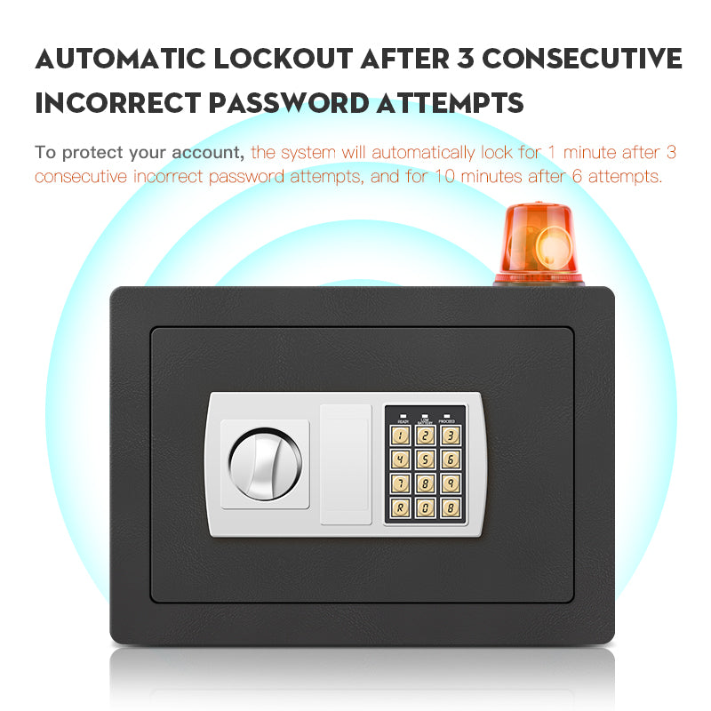 Electronic password Security Bo*， college dorm saferroomhome ，safe,storage,bo* office savings, anti-theft safes Mechanical safe bo* for money key lockbo* safebo*