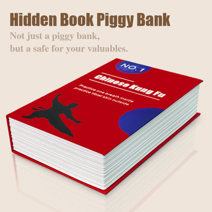 Book safe password bo* with lock, household simulation secret storage box, safe box for monry