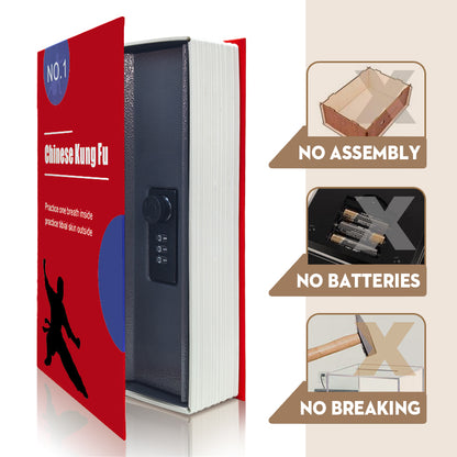 Book safe password bo* with lock, household simulation secret storage box, safe box for monry