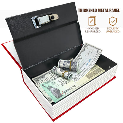 Book safe password bo* with lock, household simulation secret storage box, safe box for monry