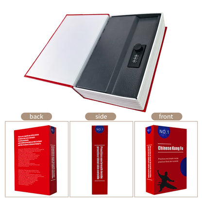 Book safe password bo* with lock, household simulation secret storage box, safe box for monry